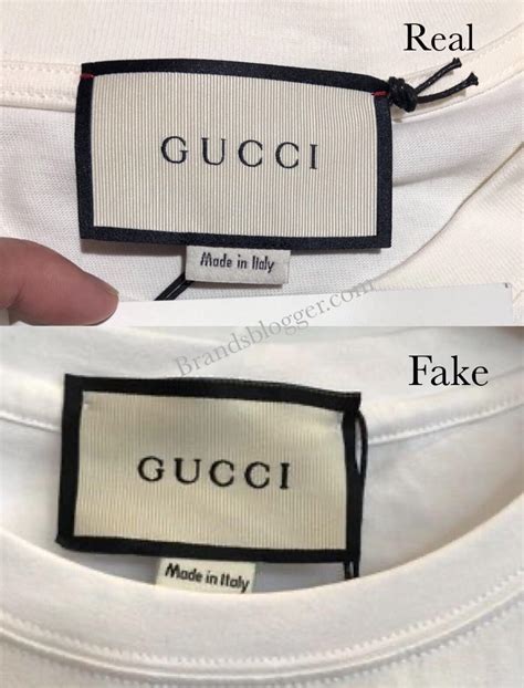 gucci fake shirt herren|how to check Gucci t shirt.